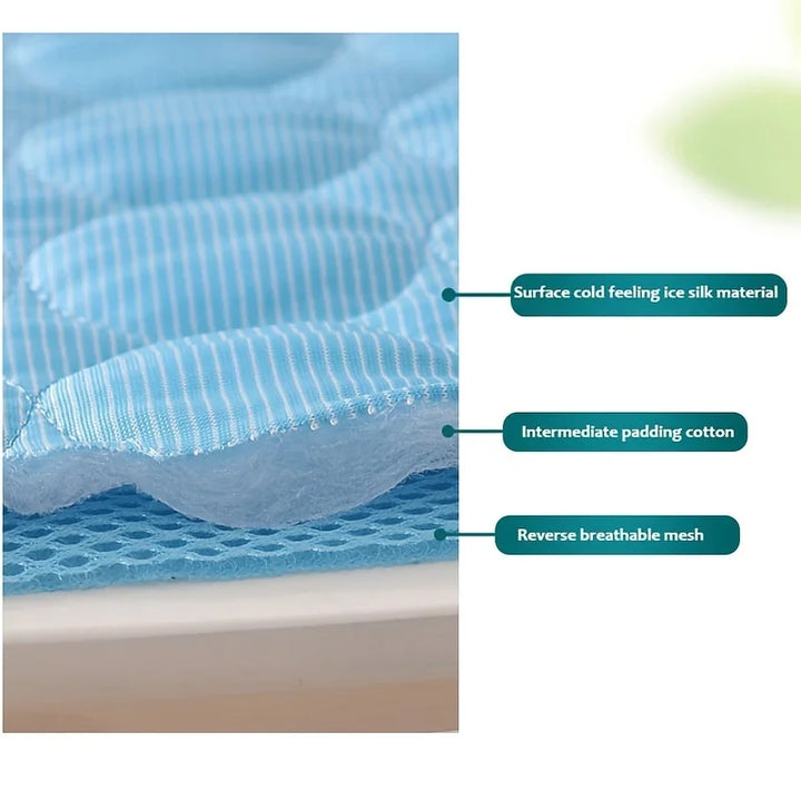 Cooling fabric texture of pet cooling mat