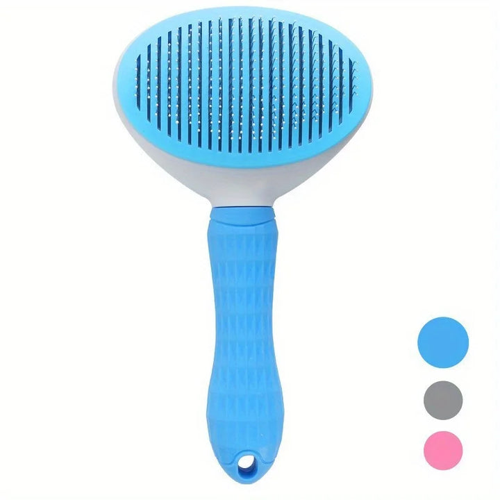 Blue dog and cat brush 