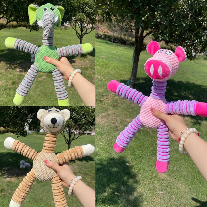 indestructible squeaky dog chew toys