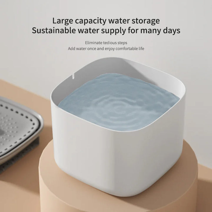 Cat Water Fountain with large capacity water storage.