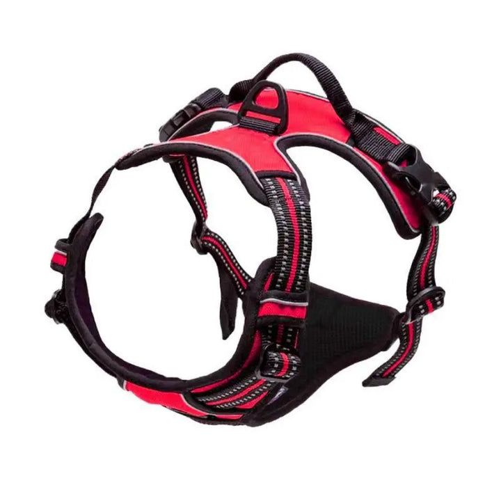 Red no pull dog harness