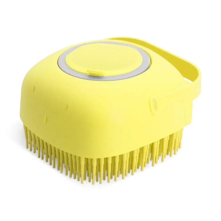Yellow Pet Shampoo Brush