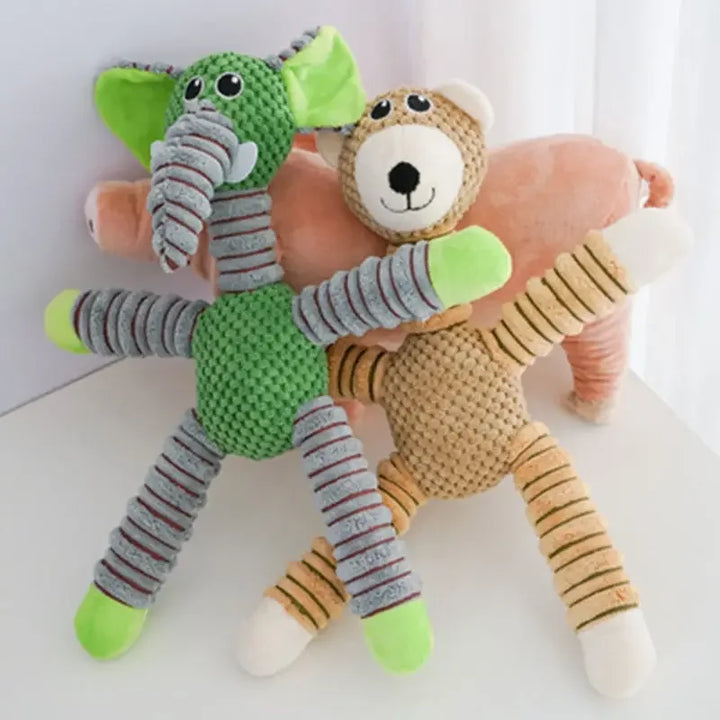 indestructible squeaky dog chew toys