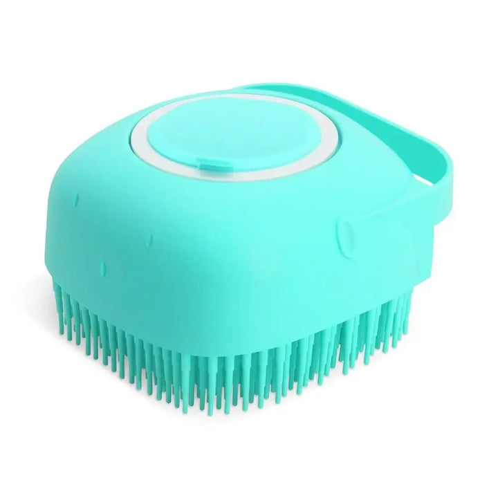 Teal Pet Shampoo Brush