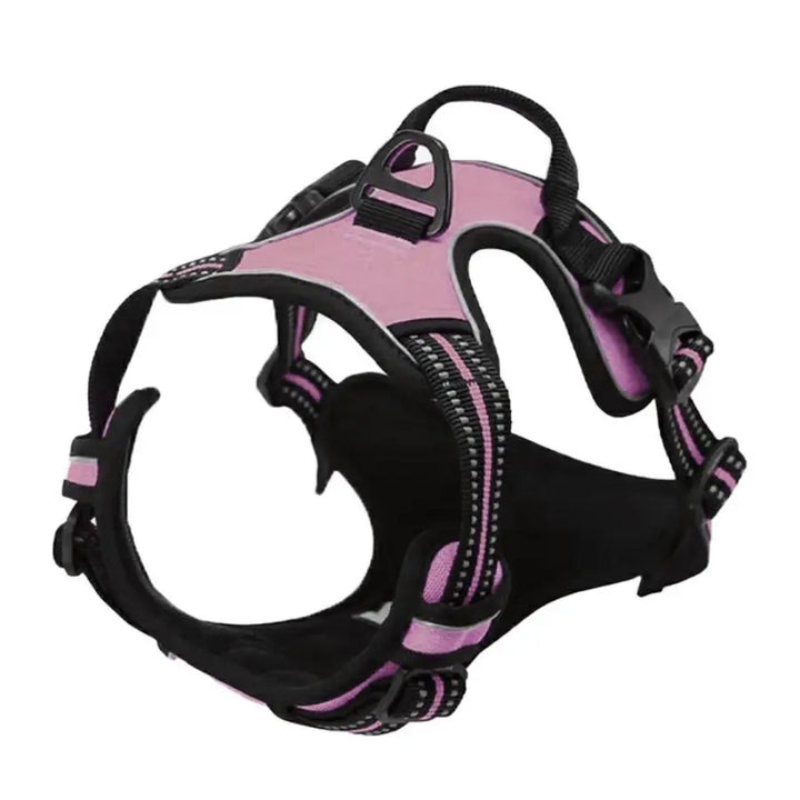 Light pink no pull dog harness