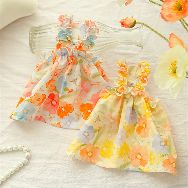 Two cat floral dresses 