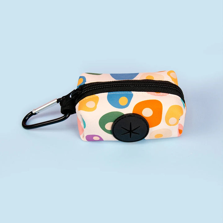 White rainbow Dog Poop Bag Holder 