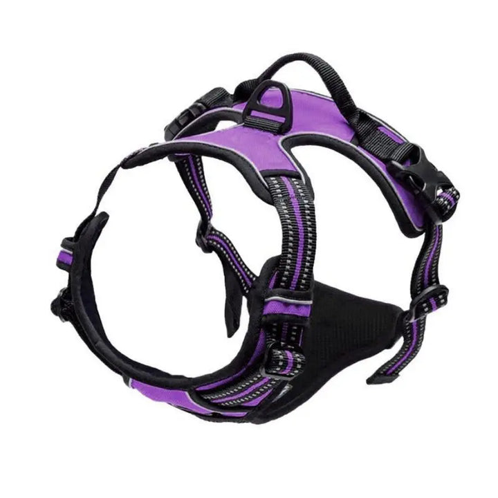 Purple no pull dog harness