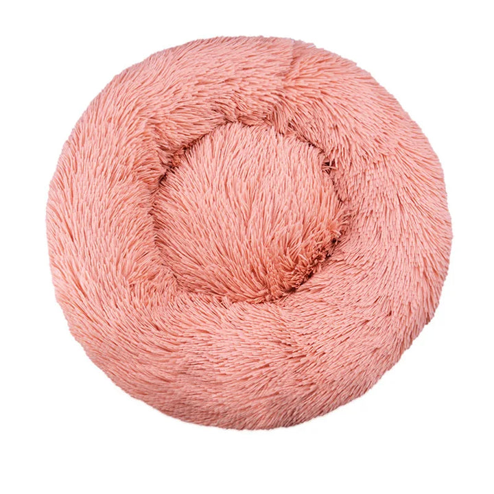 Light red Round Dog Bed