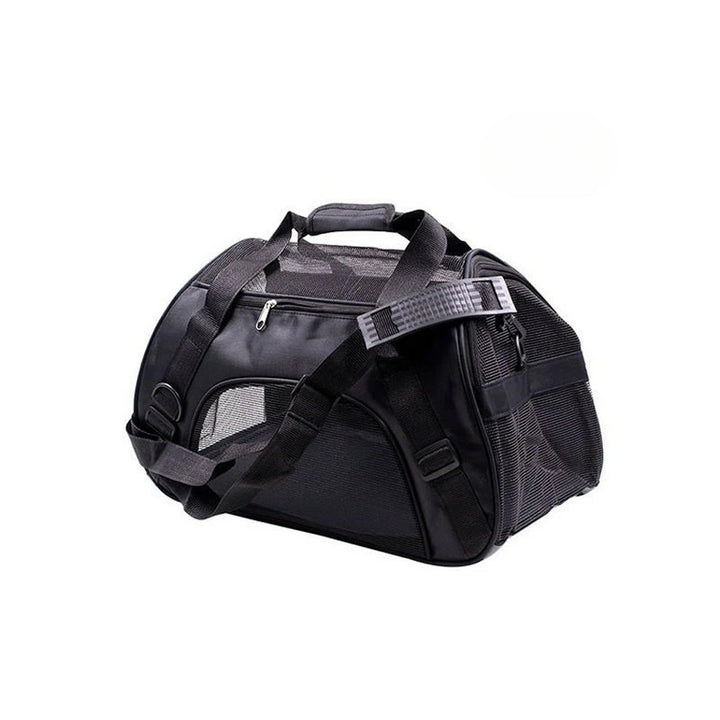 Black dog and cat carrier traveling bag