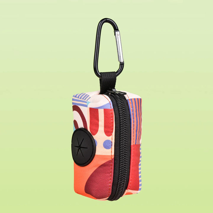 Red colorful Dog Poop Bag Holder 