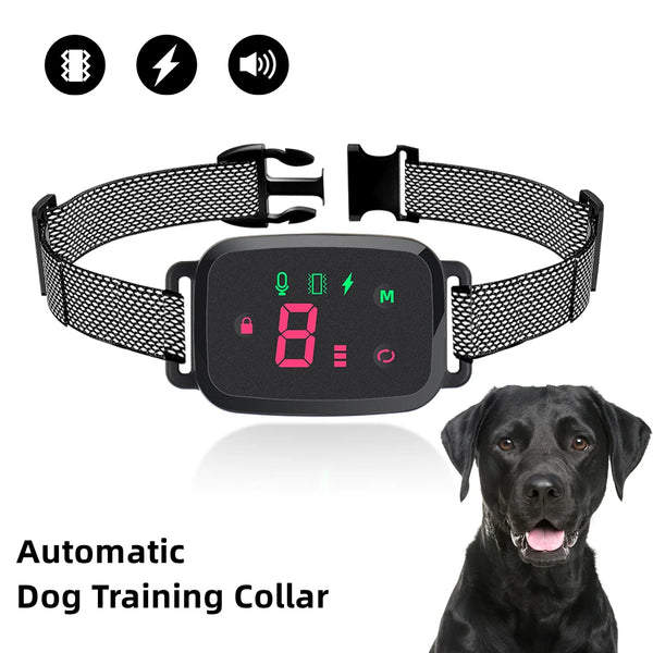 Smart Anti Bark Dog Collar – Waterproof Rechargeable Bark Stopper