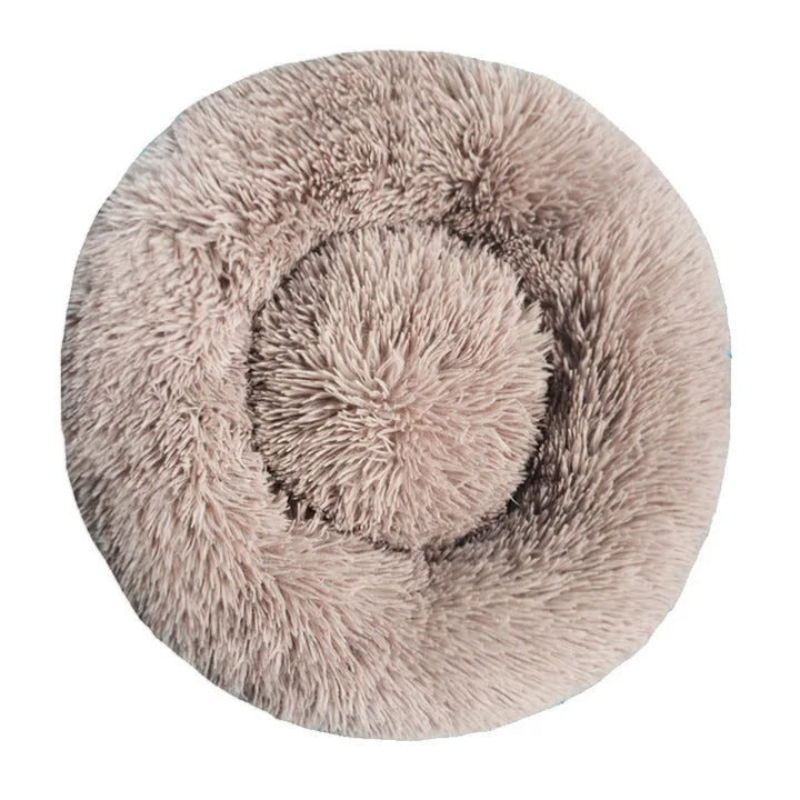 White Round Dog Bed