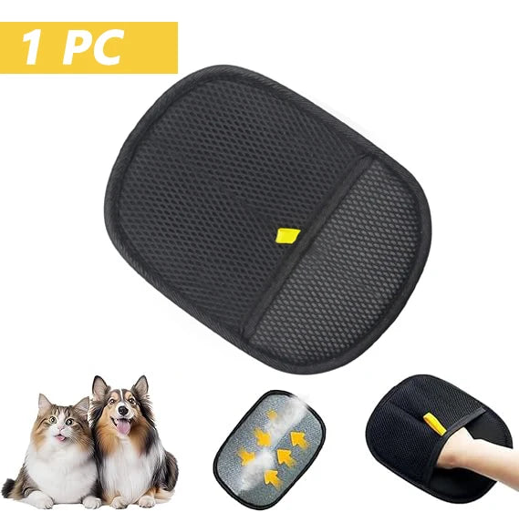 One piece of pet hair removal glove  