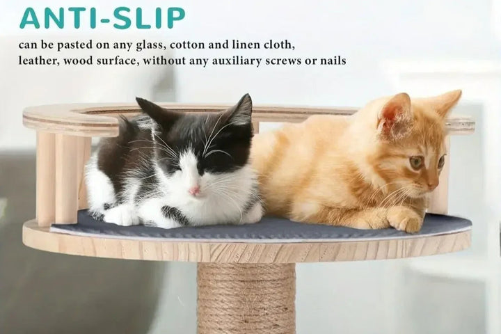 Anti slip  Cat Scratching Mat with two cats sitting onto of it
