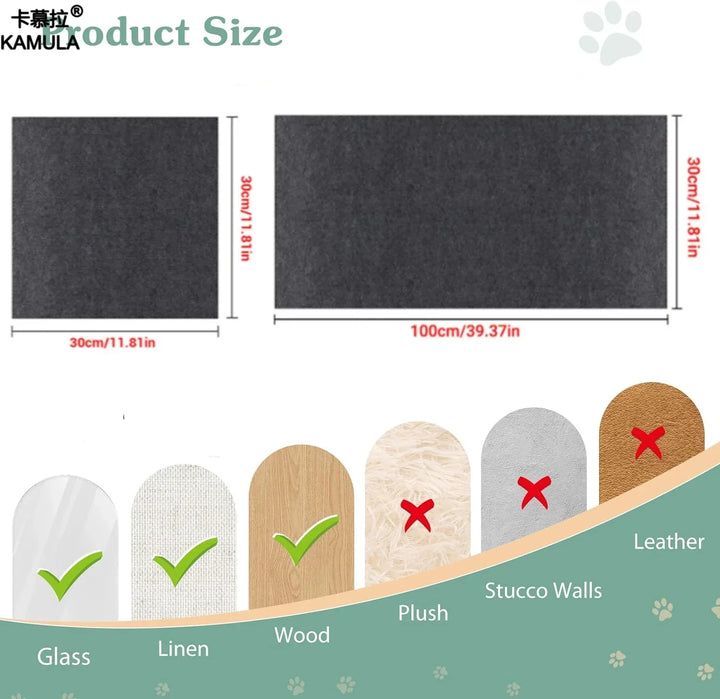  Cat Scratching Mat Size chart