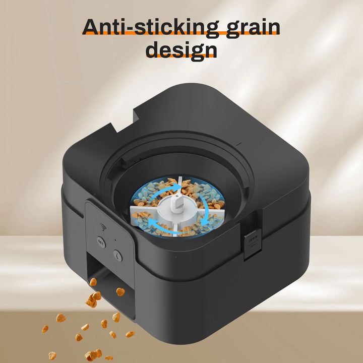 Black grain grinder with anti-sticking design