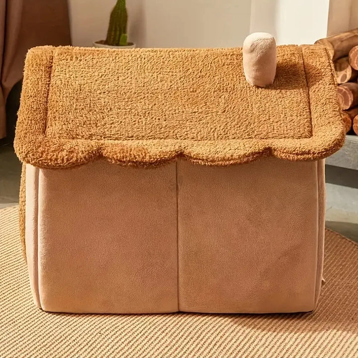 Side profile of the Foldable Cat House
