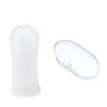 white Dog Finger Toothbrush