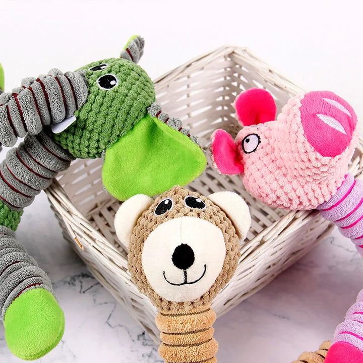 indestructible squeaky dog chew toys heads