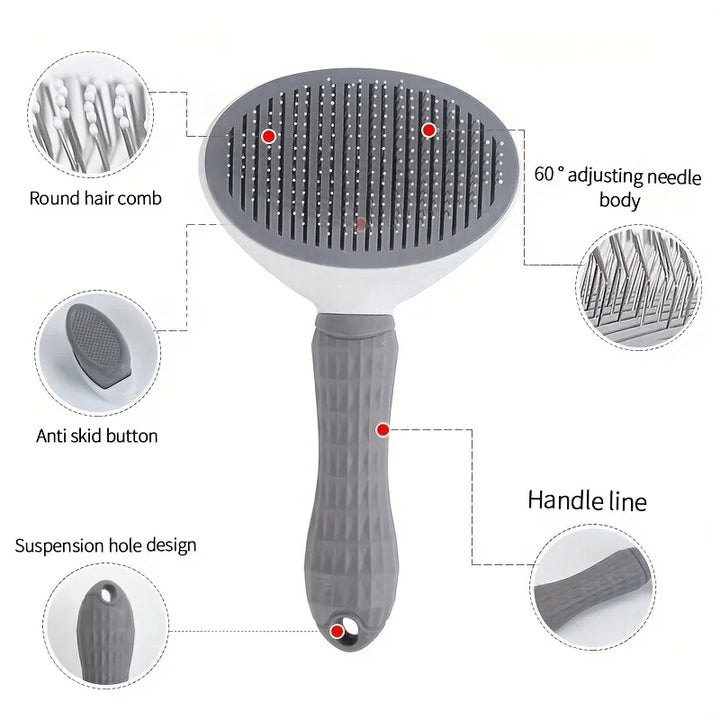 Pet hair removal brush  features
