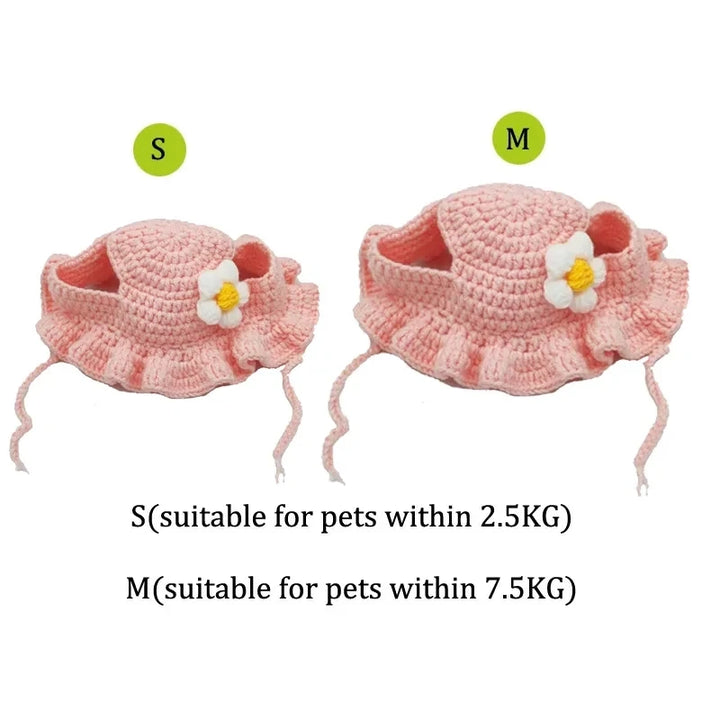 Size chart for Crochet Pet Hats
