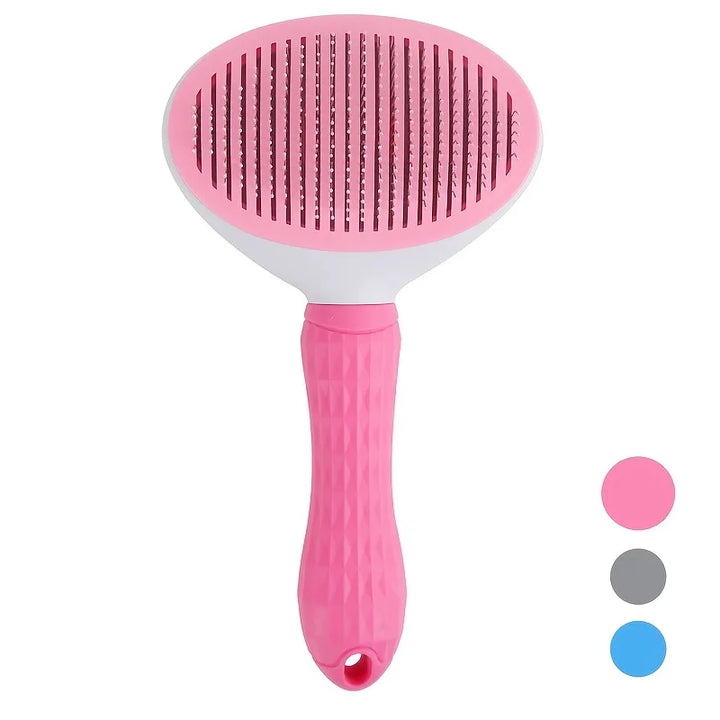 Pink dog and cat brush 