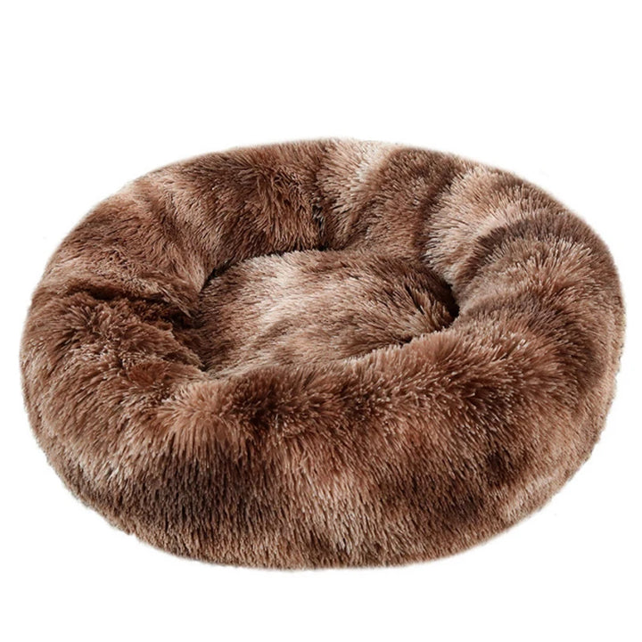 Brown Round Dog Bed