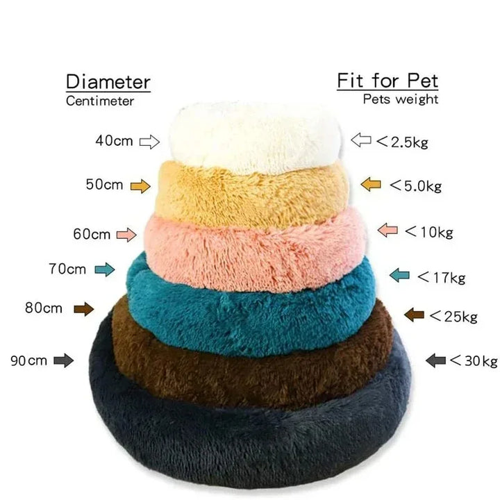 Size chart for Round Dog Bed