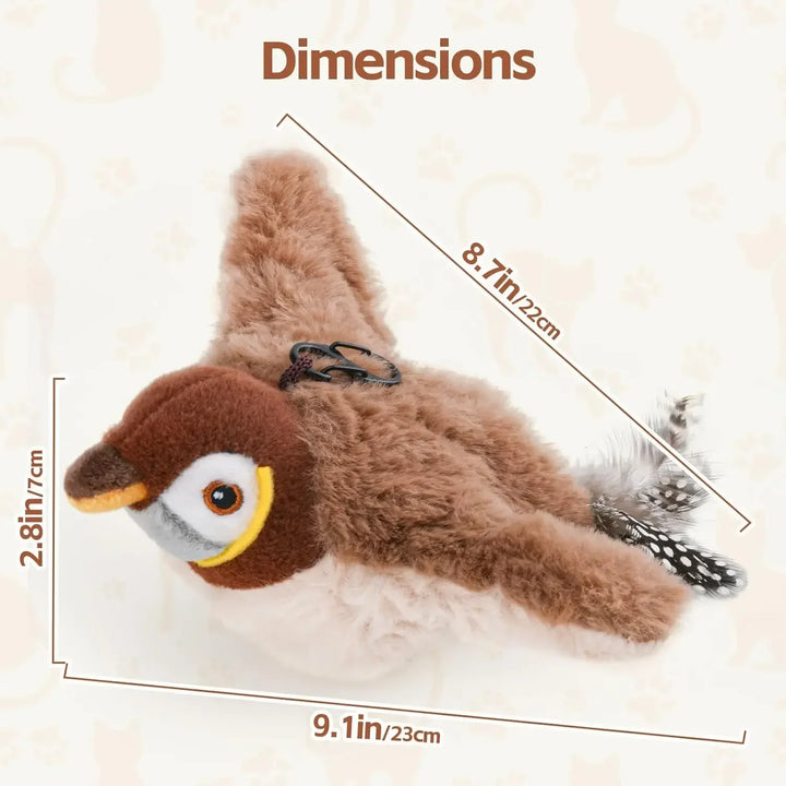 Flapping Bird Cat Toy dimensions