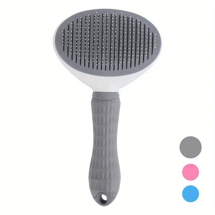 Gray dog and cat brush 