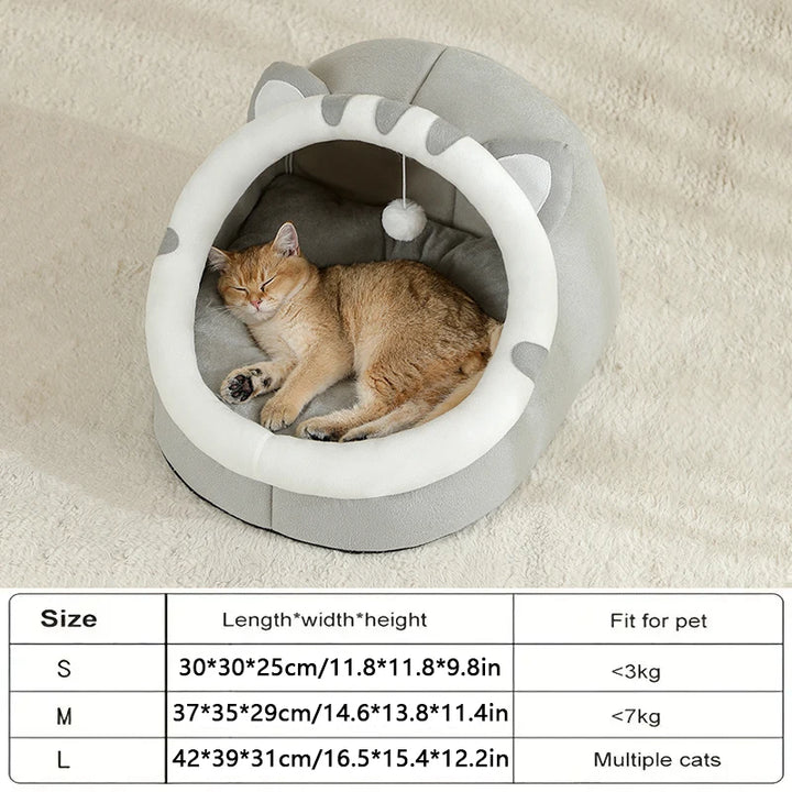 Cat Bed Cave Size Chart