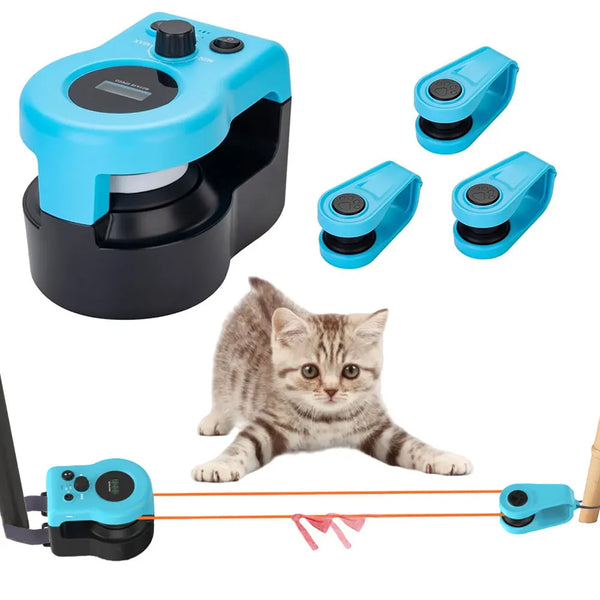 Blue Remote-Controlled Cat Toy 